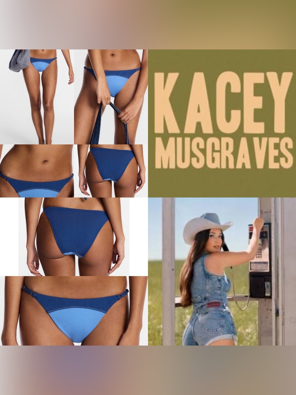Kacey Musgraves bikini bottom new